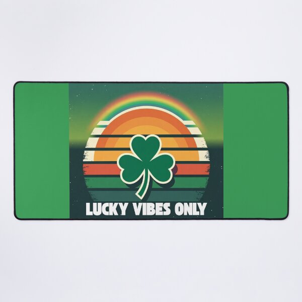 Item preview, Lucky Vibes Only Retro Shamrock Shirt – Vintage St Patrick’s Day Rainbow designed and sold by CandyKissDgtl.