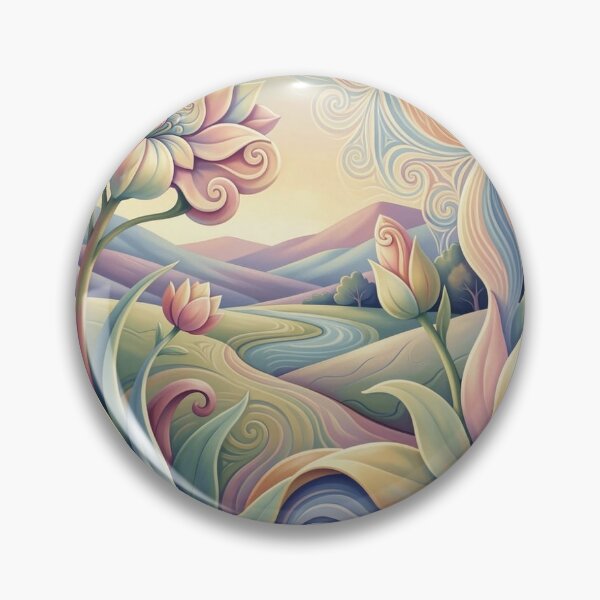 Item preview, Spring landscape in the style of Georgia O’Keeffe – monochrome nature art in a modern 4D look designed and sold by FotoworldEdel.