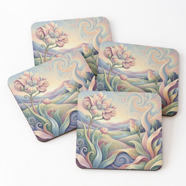 Item preview, Spring landscape in the style of Georgia O’Keeffe – monochrome nature art in a modern 4D look designed and sold by FotoworldEdel.