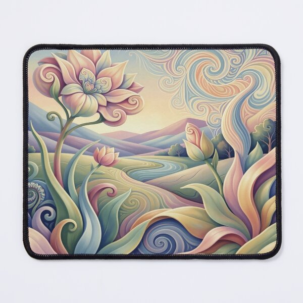 Item preview, Spring landscape in the style of Georgia O’Keeffe – monochrome nature art in a modern 4D look designed and sold by FotoworldEdel.