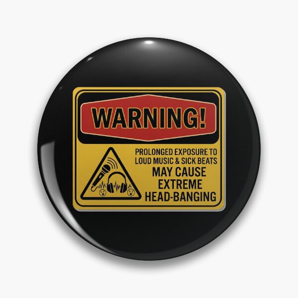 Item preview, WARNING - EXPOSUR TO LOUD MUSIC designed and sold by Gnfree.