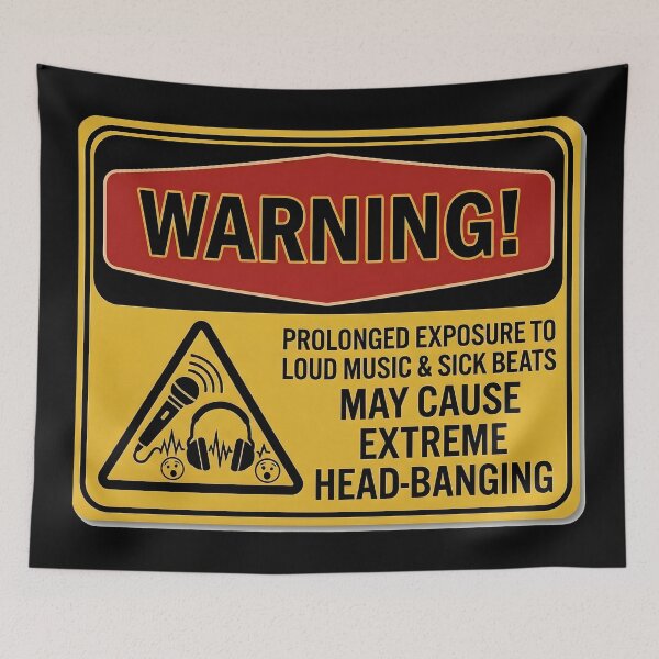 Item preview, WARNING - EXPOSUR TO LOUD MUSIC designed and sold by Gnfree.