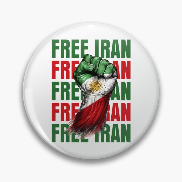 Item preview, Free Iran Fist Symbol Flag Heartbeat Freedom Support Iran designed and sold by RDGNR.