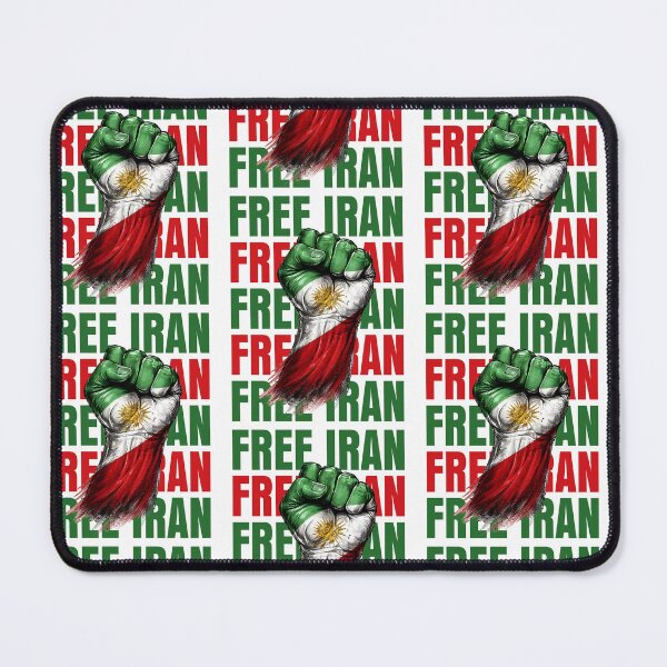Item preview, Free Iran Fist Symbol Flag Heartbeat Freedom Support Iran designed and sold by RDGNR.