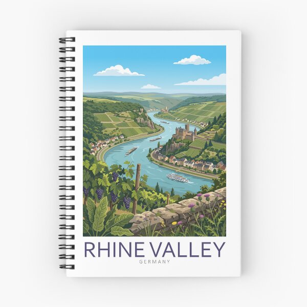 Item preview, Rhine Valley Germany - Travel Art designed and sold by Marciolini.