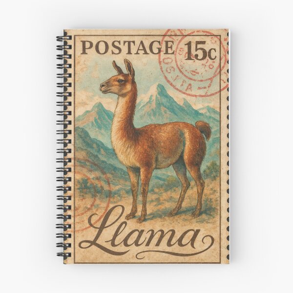 Item preview, Llama Legacy – Vintage Andean Postage designed and sold by ForeverPrintsOK.