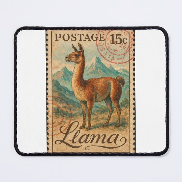 Item preview, Llama Legacy – Vintage Andean Postage designed and sold by ForeverPrintsOK.