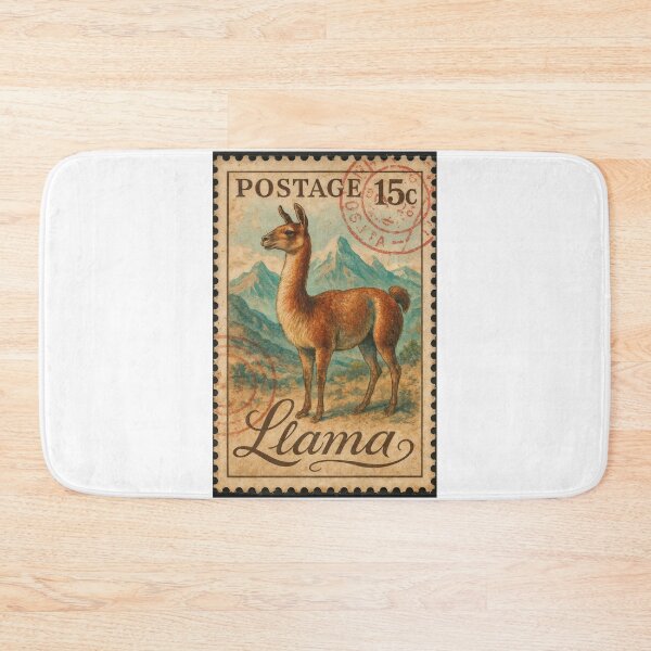 Item preview, Llama Legacy – Vintage Andean Postage designed and sold by ForeverPrintsOK.