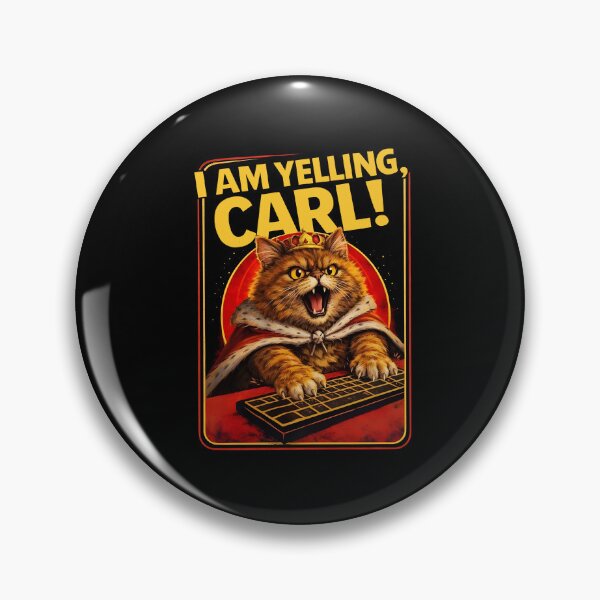 Item preview, I Am Yelling Carl Angry Cat Fantasy Bookish Dungeon Crawler Carl designed and sold by RDGNR.