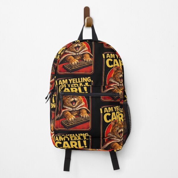 Item preview, I Am Yelling Carl Angry Cat Fantasy Bookish Dungeon Crawler Carl designed and sold by RDGNR.