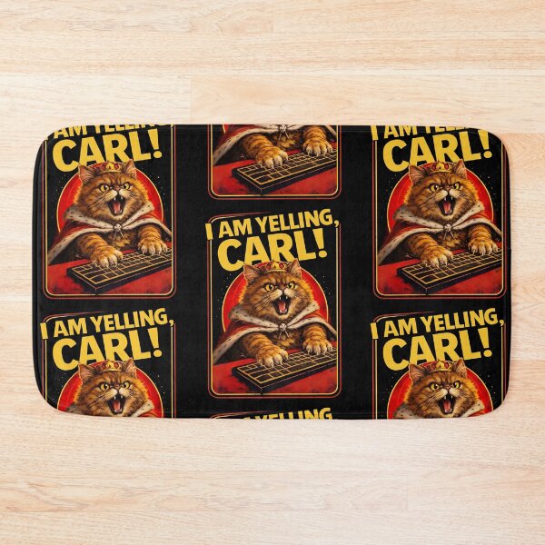 Item preview, I Am Yelling Carl Angry Cat Fantasy Bookish Dungeon Crawler Carl designed and sold by RDGNR.