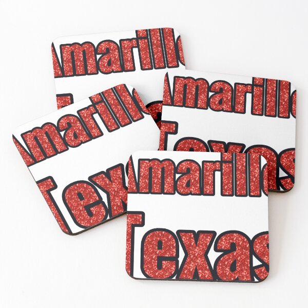 Item preview, Amarillo Texas City Name With Red Rhinestone designed and sold by TheIconSmith.