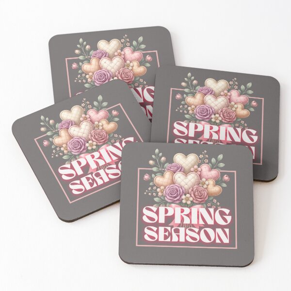 Item preview, Spring Season Floral Hearts Romantic Design designed and sold by PrintandJoy.
