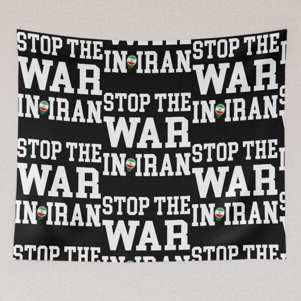 Item preview, Stop The War In Iran No Wars Iranian Flag designed and sold by RDGNR.