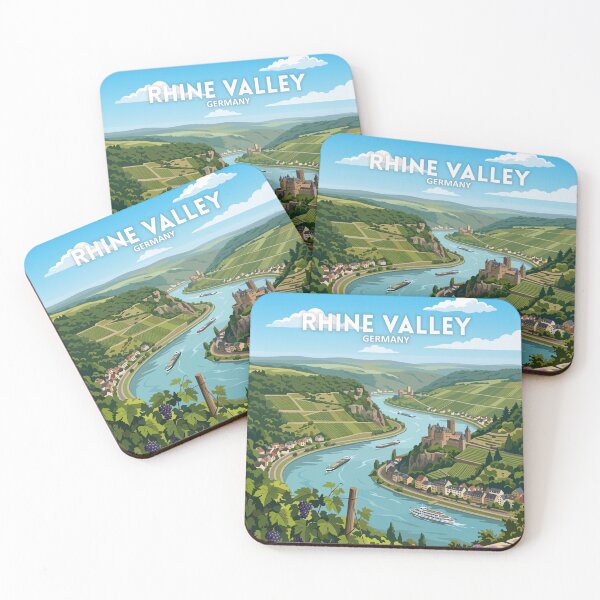 Item preview, Rhine Valley Germany - Travel art designed and sold by Marciolini.