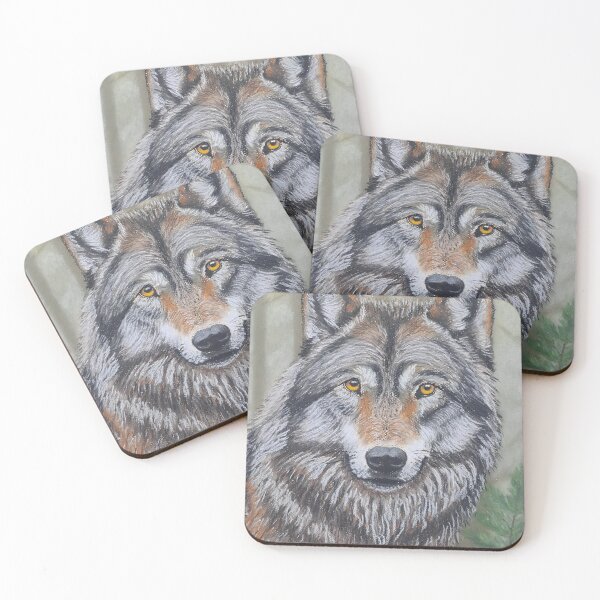 Item preview, Wolf designed and sold by Mark Laszlo pastel art.