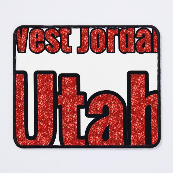 Item preview, West Jordan Utah City Name With Red Rhinestone designed and sold by TheIconSmith.