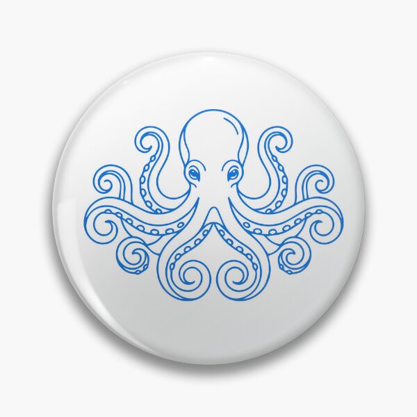 Item preview, Blue Octopus - Minimalist Octopus designed and sold by Wolagno.