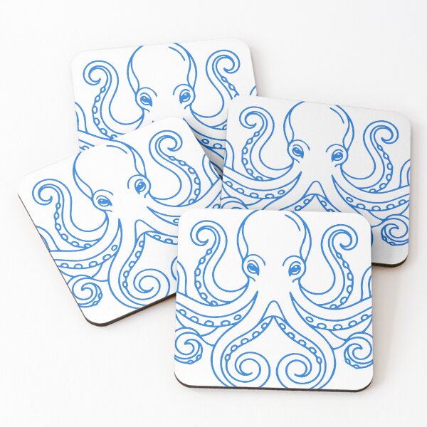 Item preview, Blue Octopus - Minimalist Octopus designed and sold by Wolagno.