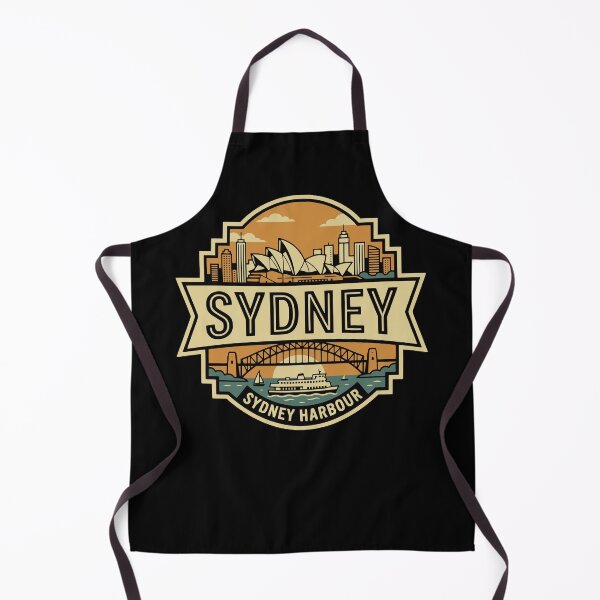Item preview, Vintage Sydney Harbour Retro Australia Travel Cityscape designed and sold by Imaginationbeyond.