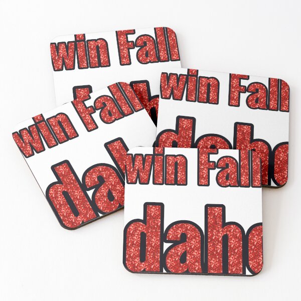 Item preview, Twin Falls Idaho City Name With Red Rhinestone designed and sold by TheIconSmith.