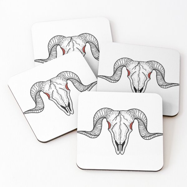 Item preview, Goat Skull With Horns designed and sold by RoadkillRags.