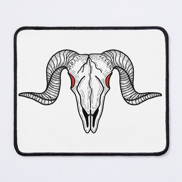 Item preview, Goat Skull With Horns designed and sold by RoadkillRags.