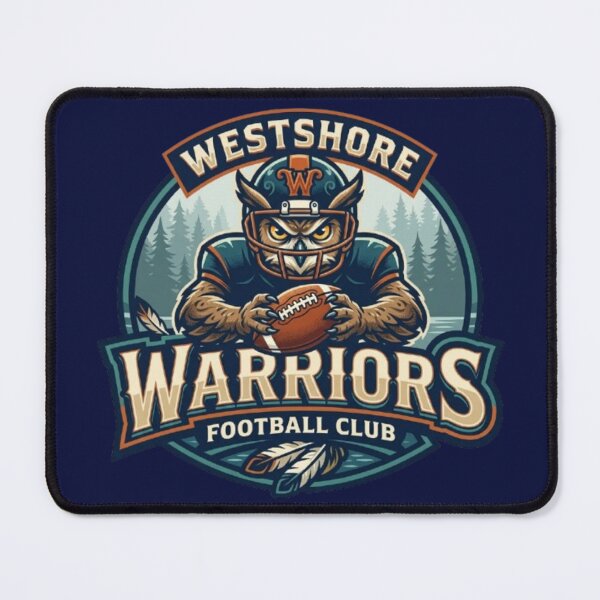 Item preview, Vintage Owl Football Mascot – Retro Warrior Bird Sports Logo designed and sold by Dogandesighn.