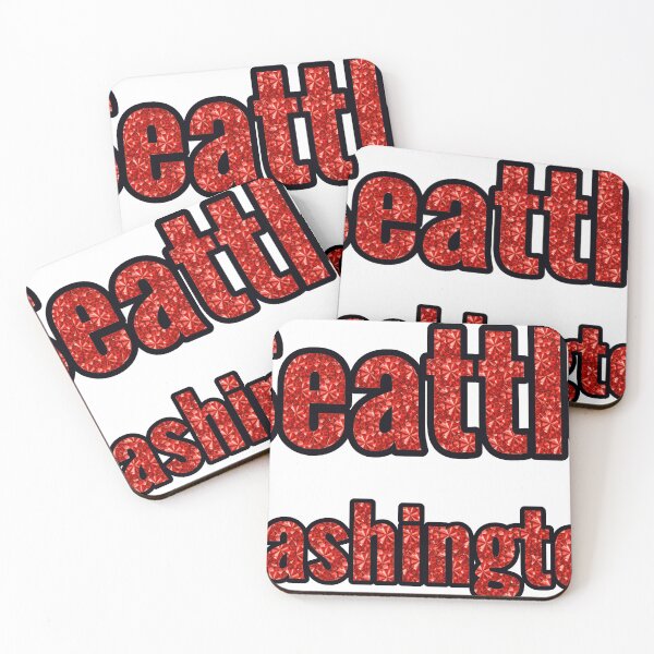 Item preview, Seattle Washington City Name With Red Rhinestone designed and sold by TheIconSmith.