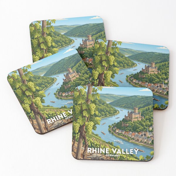 Item preview, Rhine Valley Germany - Travel art designed and sold by Marciolini.