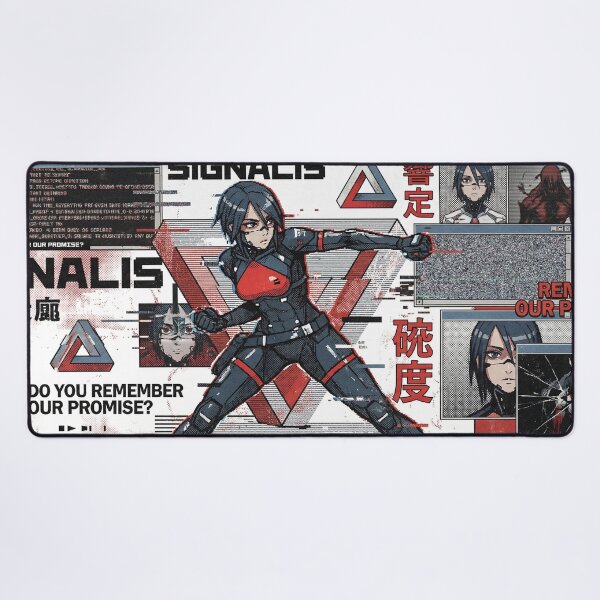 Item preview, Signalis Elster Ariane Cosmic Promise Vaporwave Large Deskmat designed and sold by Senpaiwaves.
