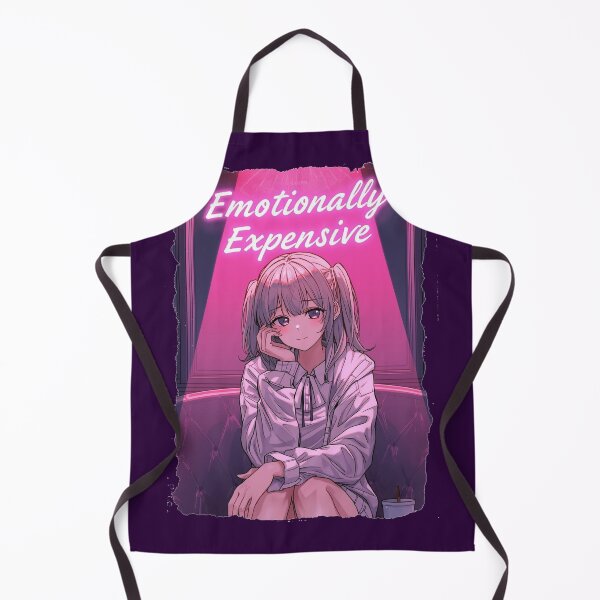 Item preview, Emotionally Expensive Funny Anime Girl Neon Vaporwave Aesthetic designed and sold by ConfuseLab Alt.