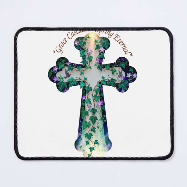 Item preview, Grace Eternal Cascade Crown Tee, Vine of New Life Mug, Christian Hope Gift designed and sold by YMLux.