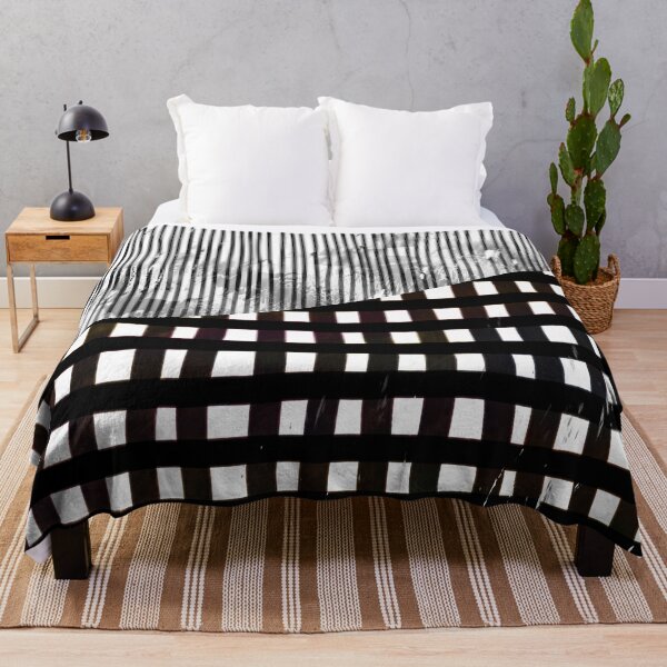 Item preview, Black and White Geometric Abstract Glitch  designed and sold by Prawny.