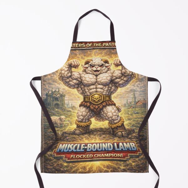 Item preview, Muscle-Bound Lamb, Flocked Champion of Pure Power | Sheep-Man Sheepism Parody designed and sold by Thpoar.