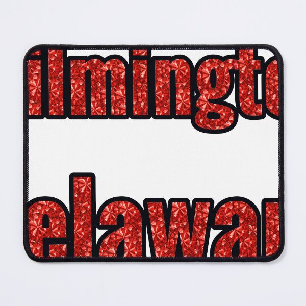 Item preview, Wilmington Delaware City Name With Red Rhinestone designed and sold by TheIconSmith.