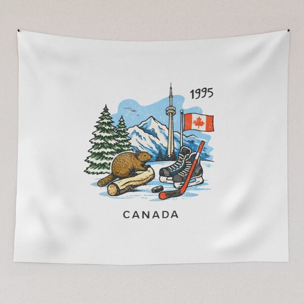 Item preview, Canada Travel Beaver Hockey Winter designed and sold by Oniyasha.