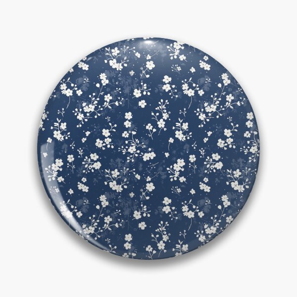 Item preview, Vintage Blue Floral Pattern designed and sold by LouieVanille.