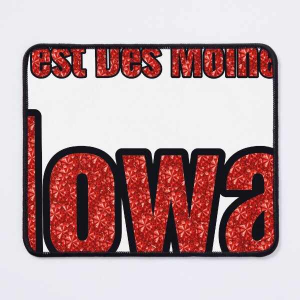 Item preview, West Des Moines Iowa City Name With Red Rhinestone designed and sold by TheIconSmith.