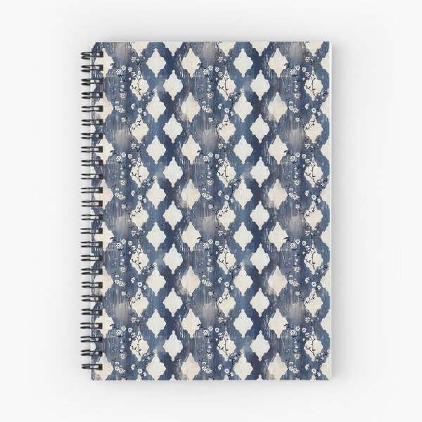 Item preview, Vintage Blue Floral Diamond Pattern designed and sold by LouieVanille.