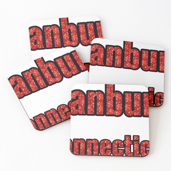 Item preview, Danbury Connecticut City Name With Red Rhinestone designed and sold by TheIconSmith.