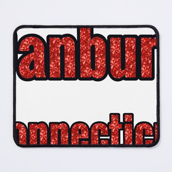 Item preview, Danbury Connecticut City Name With Red Rhinestone designed and sold by TheIconSmith.