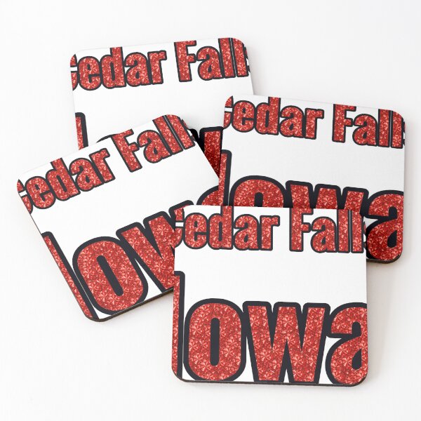 Item preview, Cedar Falls Iowa City Name With Red Rhinestone designed and sold by TheIconSmith.