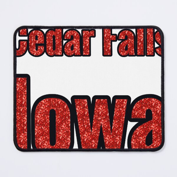 Item preview, Cedar Falls Iowa City Name With Red Rhinestone designed and sold by TheIconSmith.