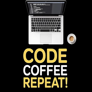 Artwork thumbnail, Programmers Daily Grind Code Coffee Repeat by SignaturalGen