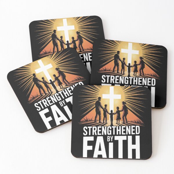 Item preview, Strengthened By Faith Family In Light Christian Faith designed and sold by StuffNestie.