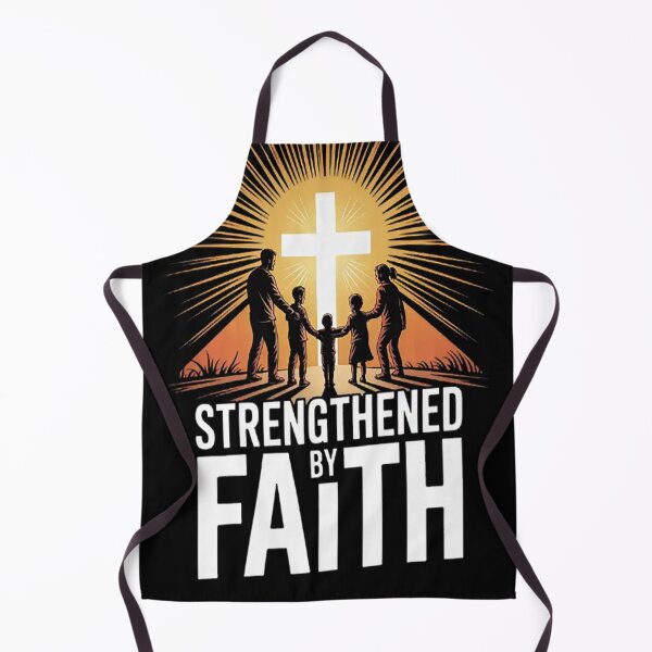 Item preview, Strengthened By Faith Family In Light Christian Faith designed and sold by StuffNestie.