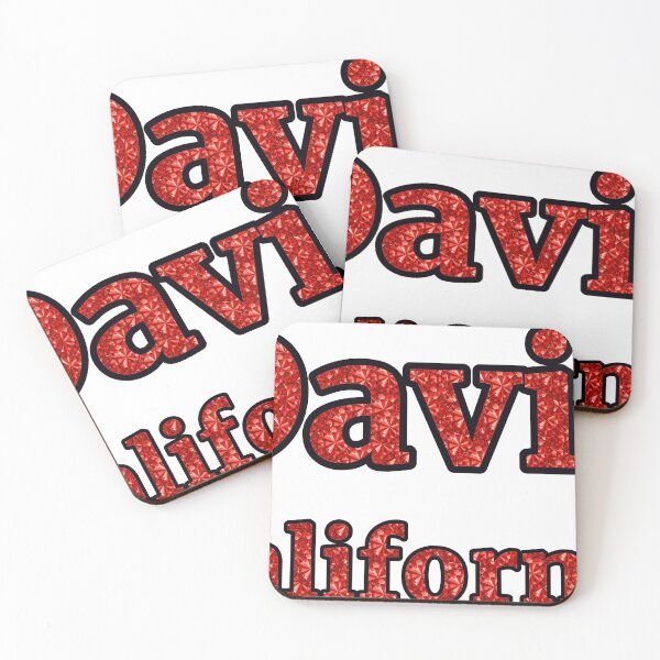 Item preview, Davis California City Name With Red Rhinestone designed and sold by TheIconSmith.