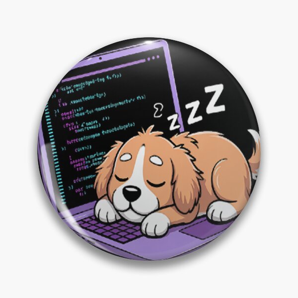 Item preview, Programming Cute Developer Dog Sleeping Coder Coding designed and sold by SignaturalGen.