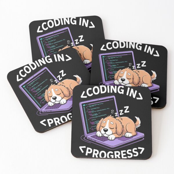 Item preview, Programming Cute Developer Dog Sleeping Coder Coding designed and sold by SignaturalGen.